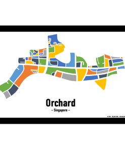 Orchard - Singapore Map Print - Full Colour