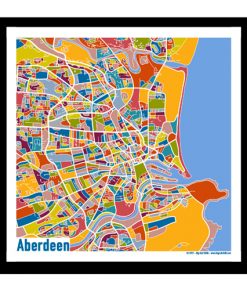 Aberdeen – Aberdeen Map Print – Full Colour