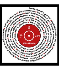 Song Lyrics Record Print