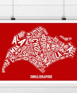 Singapore Singlish Text Map