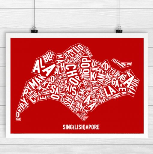 Singapore Singlish Text Map