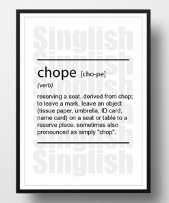 Chope-Singlish-Dictionary