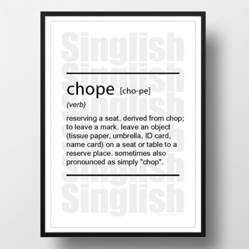 Chope-Singlish-Dictionary