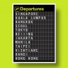 Personalised Airport Departure Board
