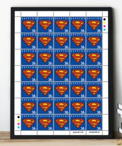 Superhero Stamp Print