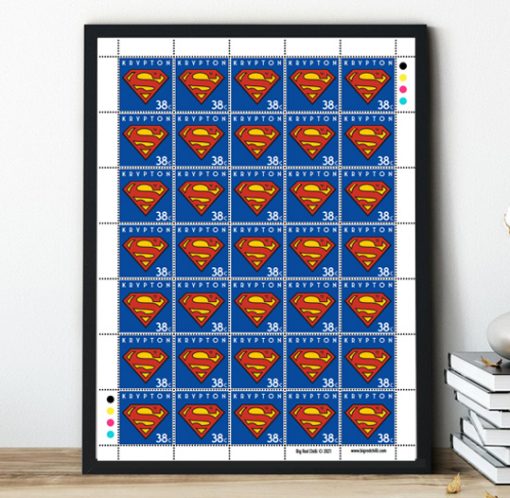 Superhero Stamp Print