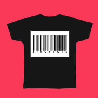 Singapore Barcode Tshirt